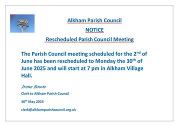Rescheduled Parish Council Meeting